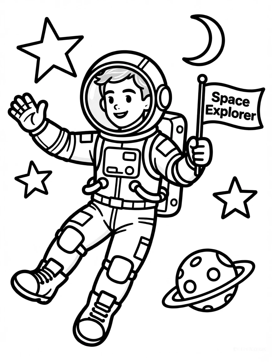 Tom Holland exploring space in an astronaut suit.