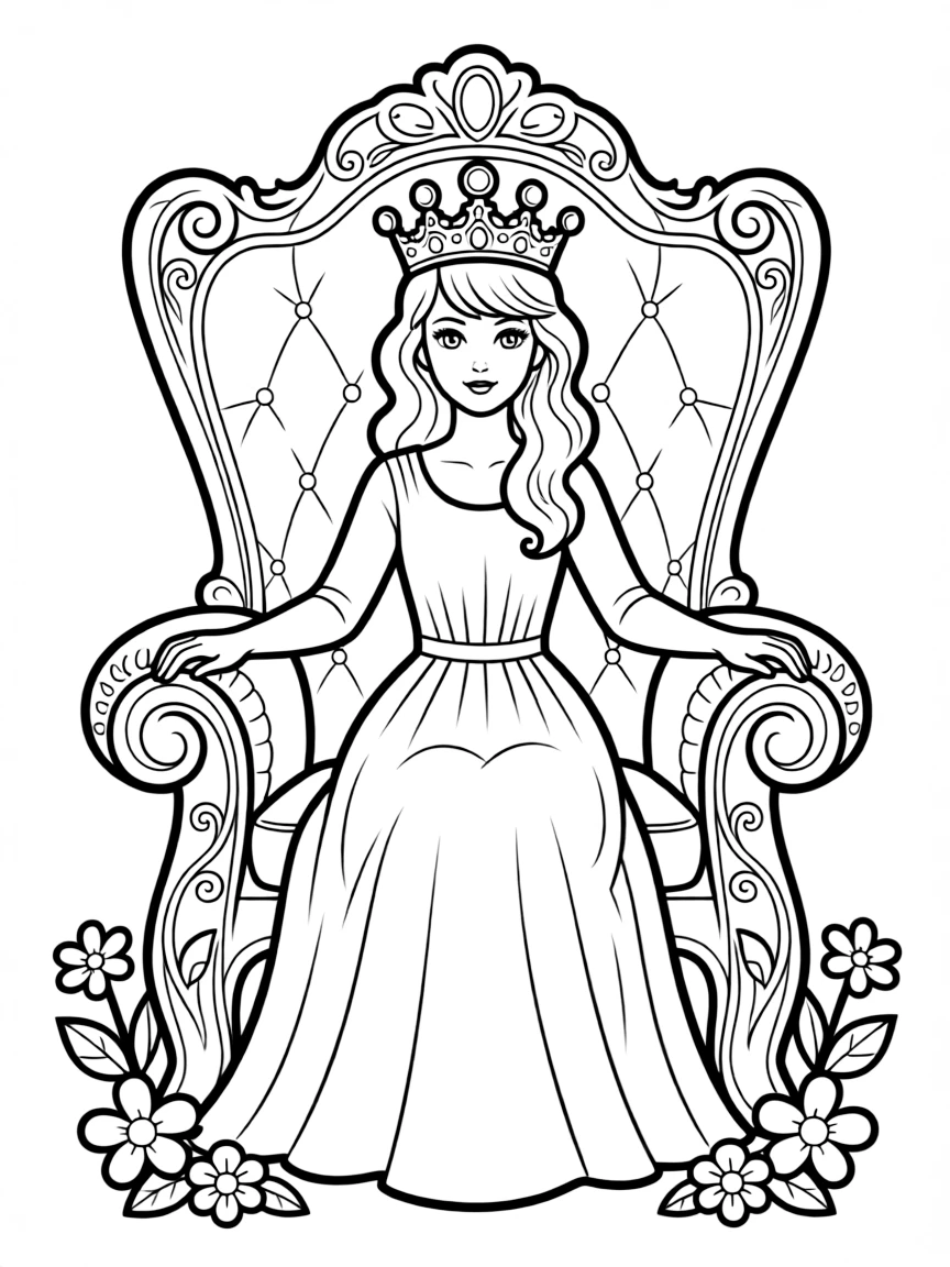 Taylor Swift sitting on a throne with a crown.