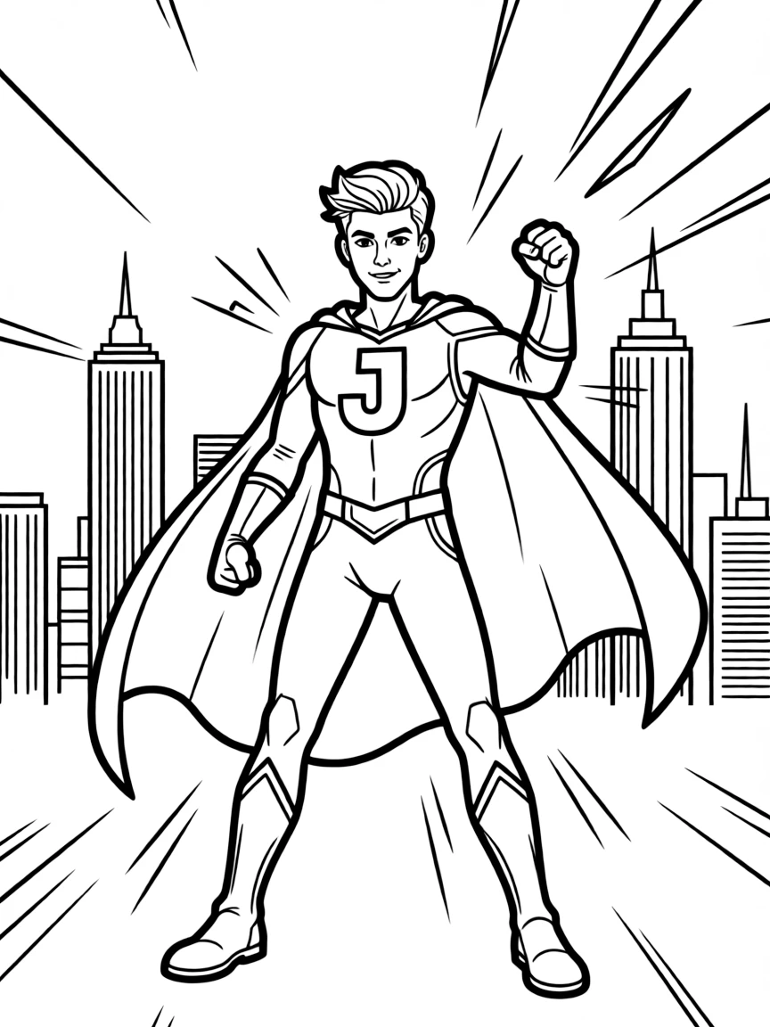 Justin Bieber dressed as a superhero, ready to save the day.