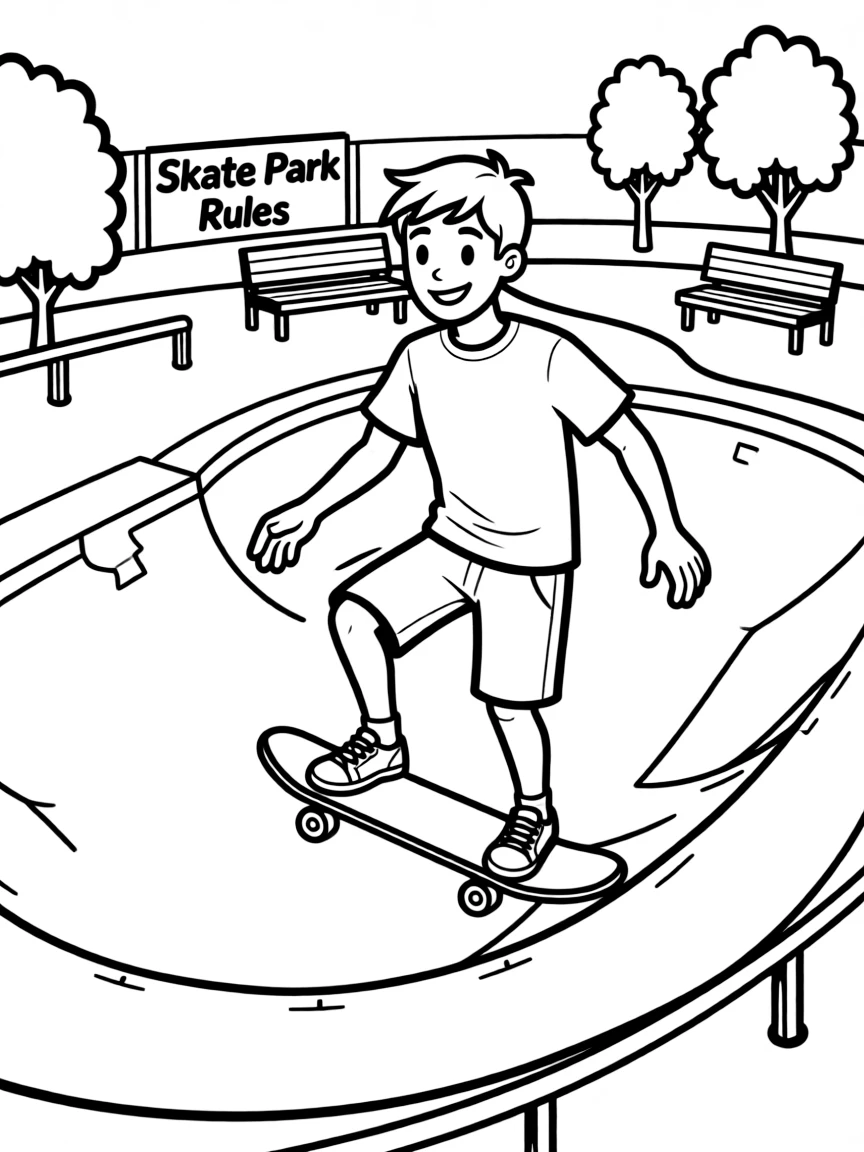 MrBeast skateboarding at a skate park.