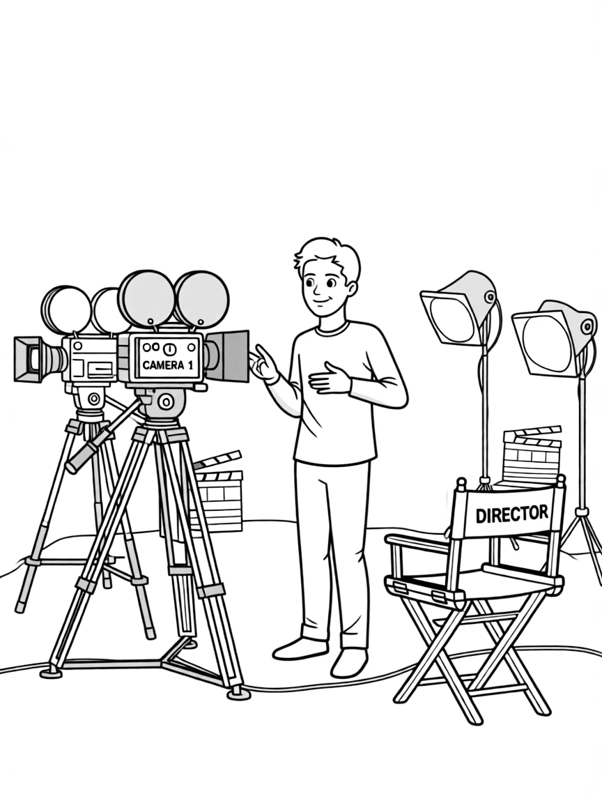 Zayn Malik acting in a scene on a movie set with cameras.