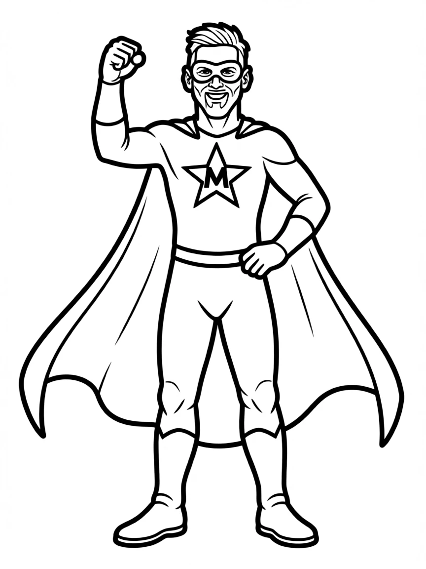 Lionel Messi dressed as a superhero, ready to save the day.