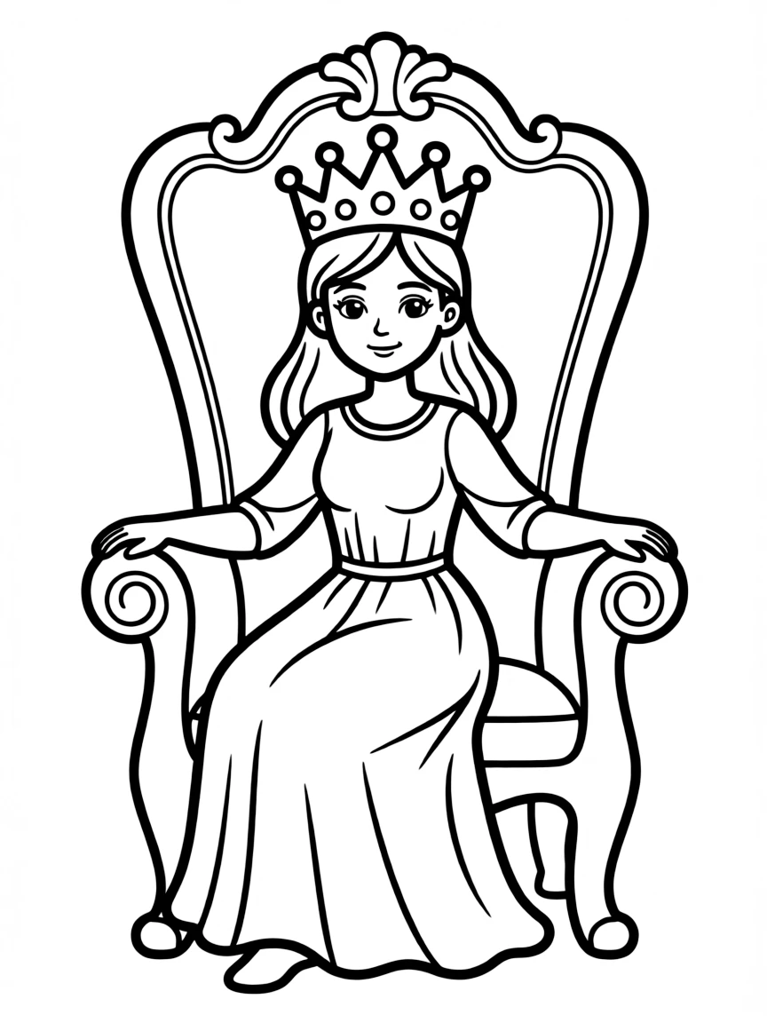 Rihanna sitting on a throne with a crown.
