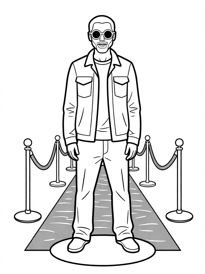 Stephen Curry posing with sunglasses and a cool outfit on the red carpet.
