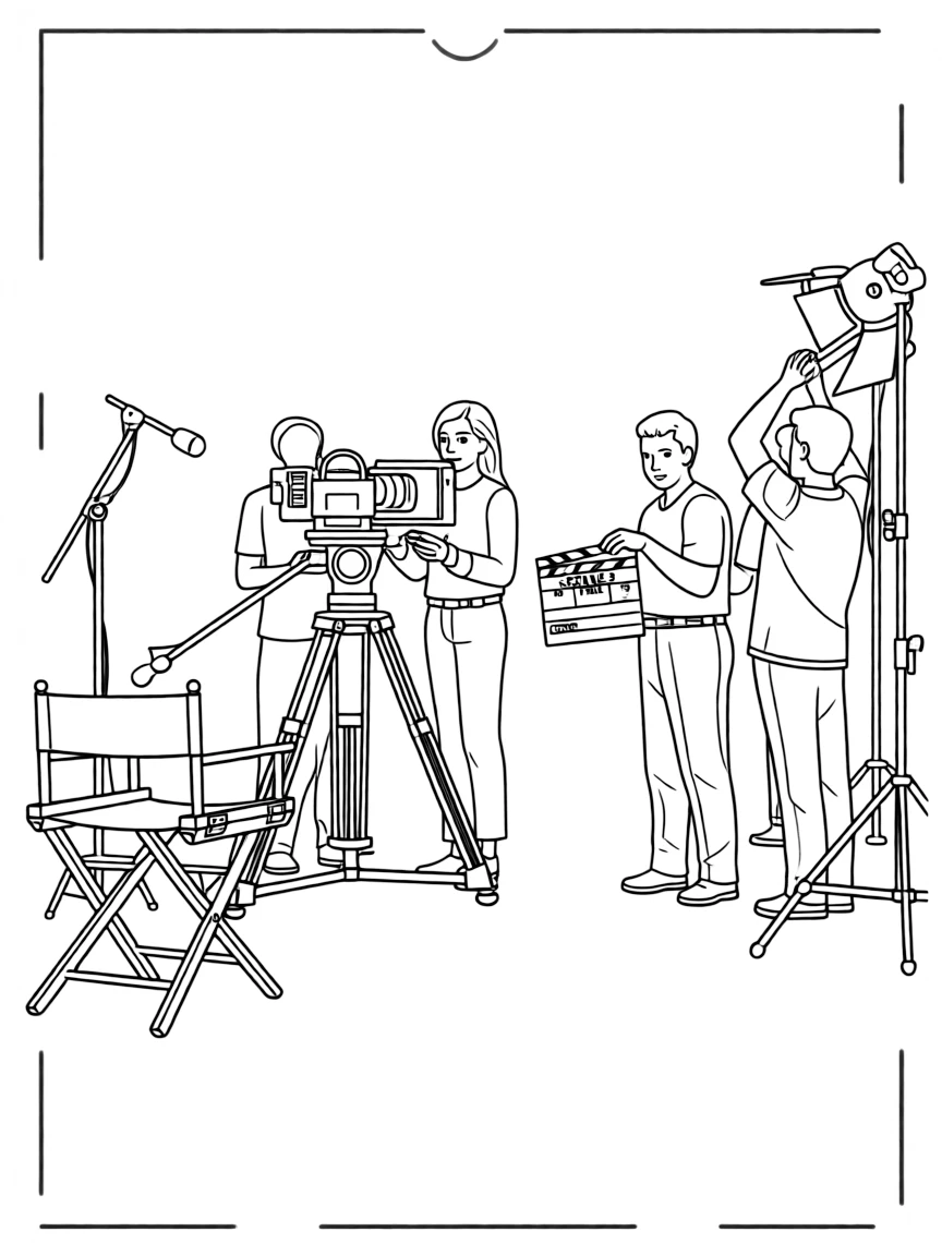 Zendaya acting in a scene on a movie set with cameras.