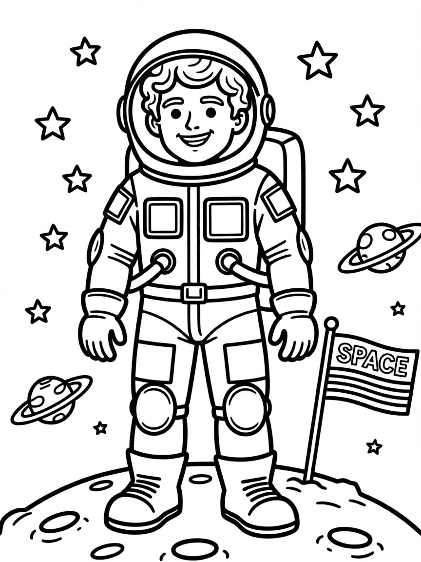 Timothée Chalamet exploring space in an astronaut suit.