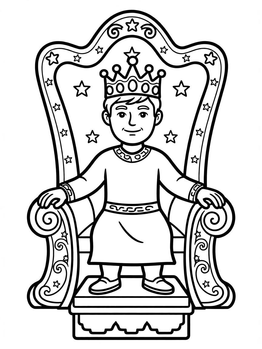 Chris Hemsworth sitting on a throne with a crown.