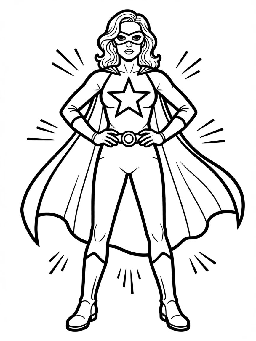 Angelina Jolie dressed as a superhero, ready to save the day.