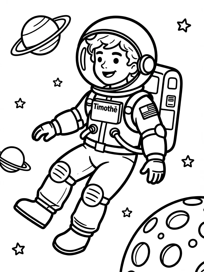 Timothée Chalamet exploring space in an astronaut suit.