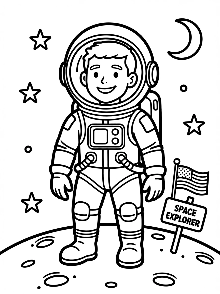 Stephen Curry exploring space in an astronaut suit.