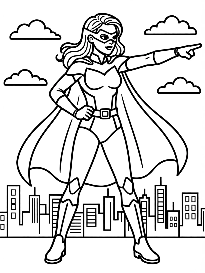 Emma Stone dressed as a superhero, ready to save the day.