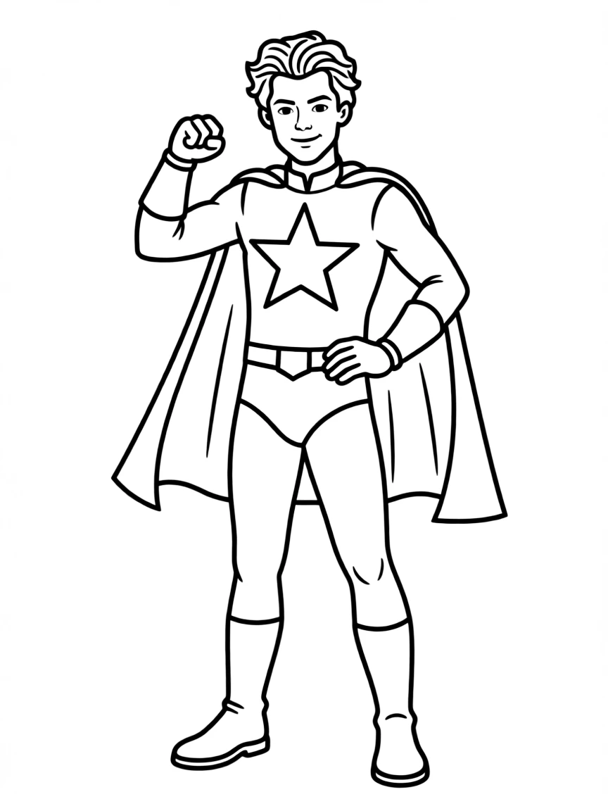 Harry Styles dressed as a superhero, ready to save the day.