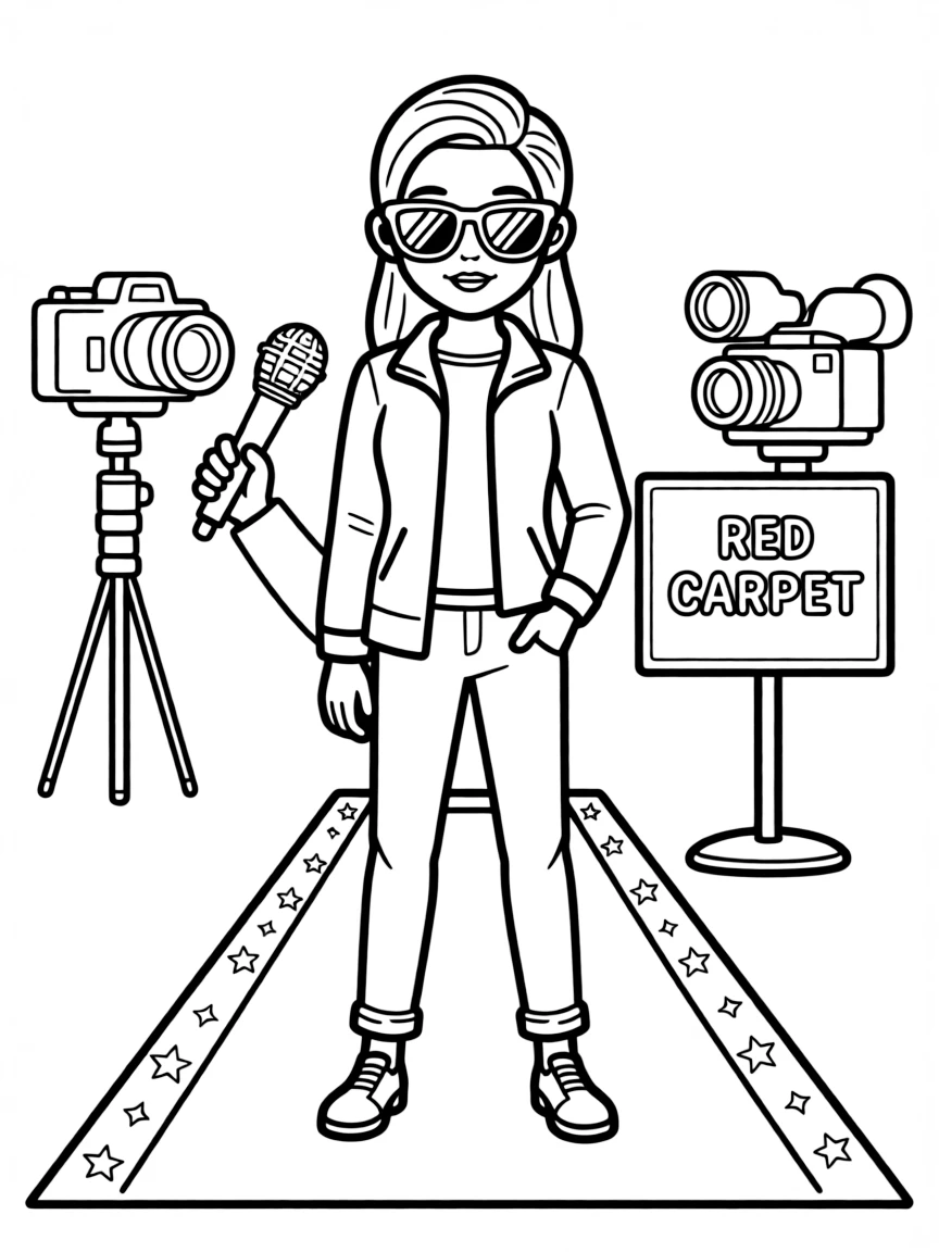 Emma Watson posing with sunglasses and a cool outfit on the red carpet.