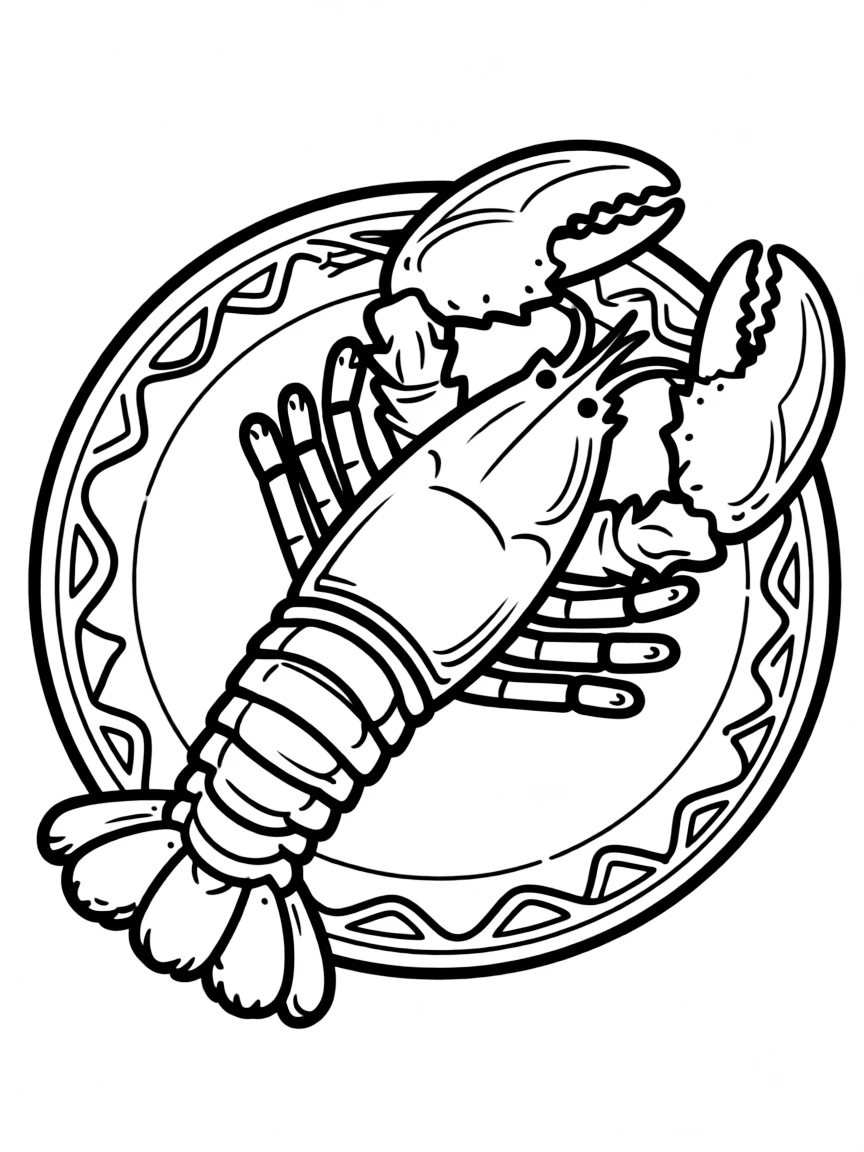 cooked lobster on a plate