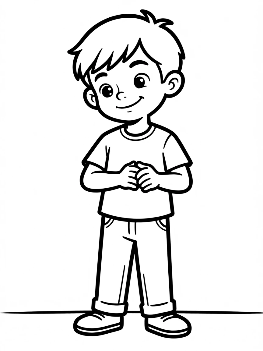 Hans looking sneaky and pretending to be kind.