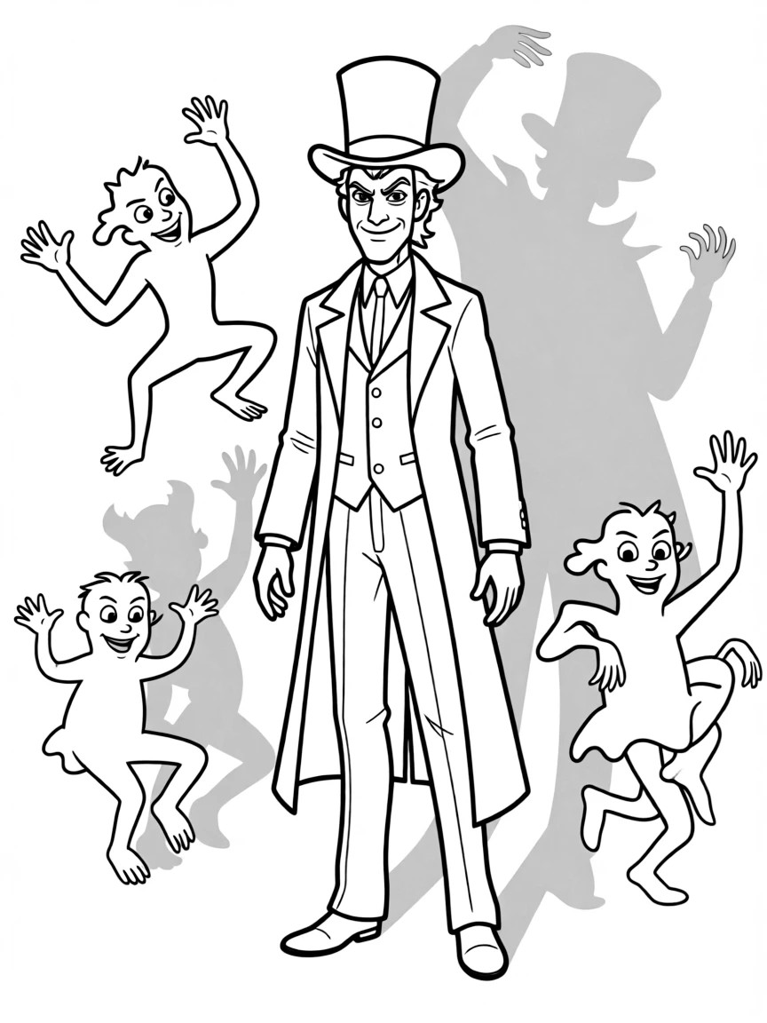 Dr. Facilier looking spooky, with his shadow dancing around him.