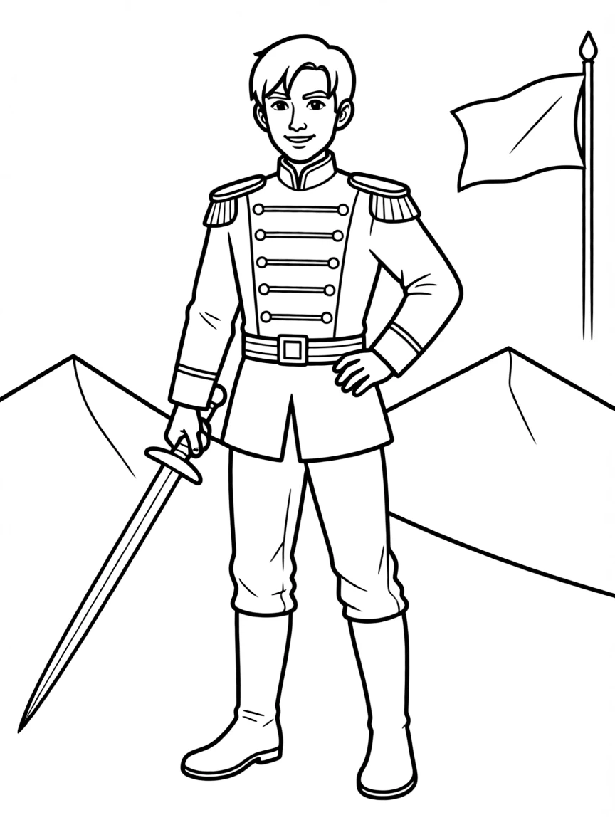 Captain Li Shang looking brave and honorable.