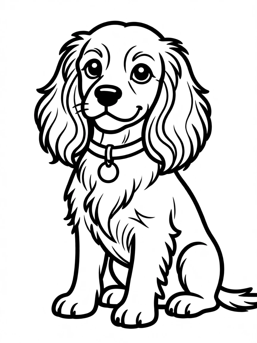 Lady the cocker spaniel looking elegant and sweet.