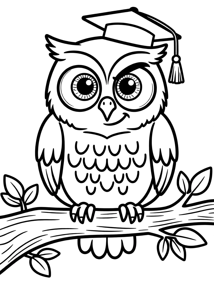 Archimedes the owl looking wise and sarcastic.