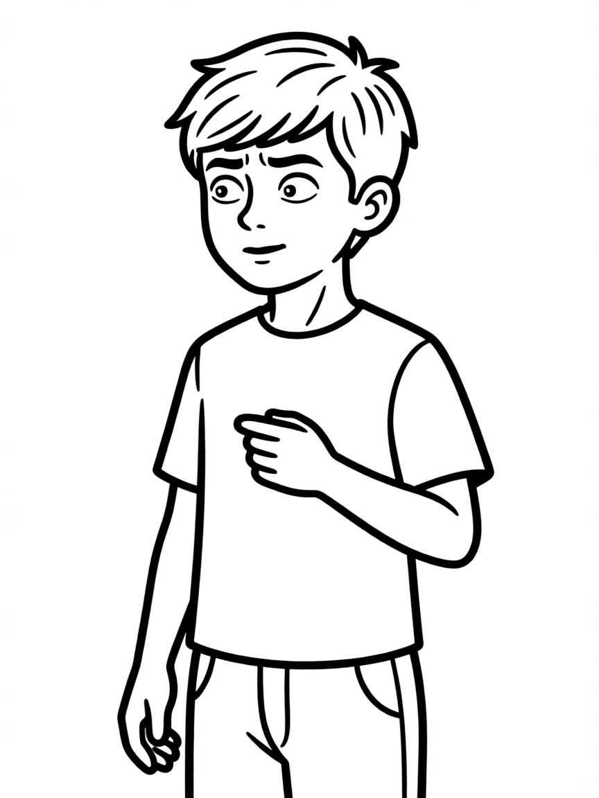 22 looking skeptical but curious, with a tiny spark.