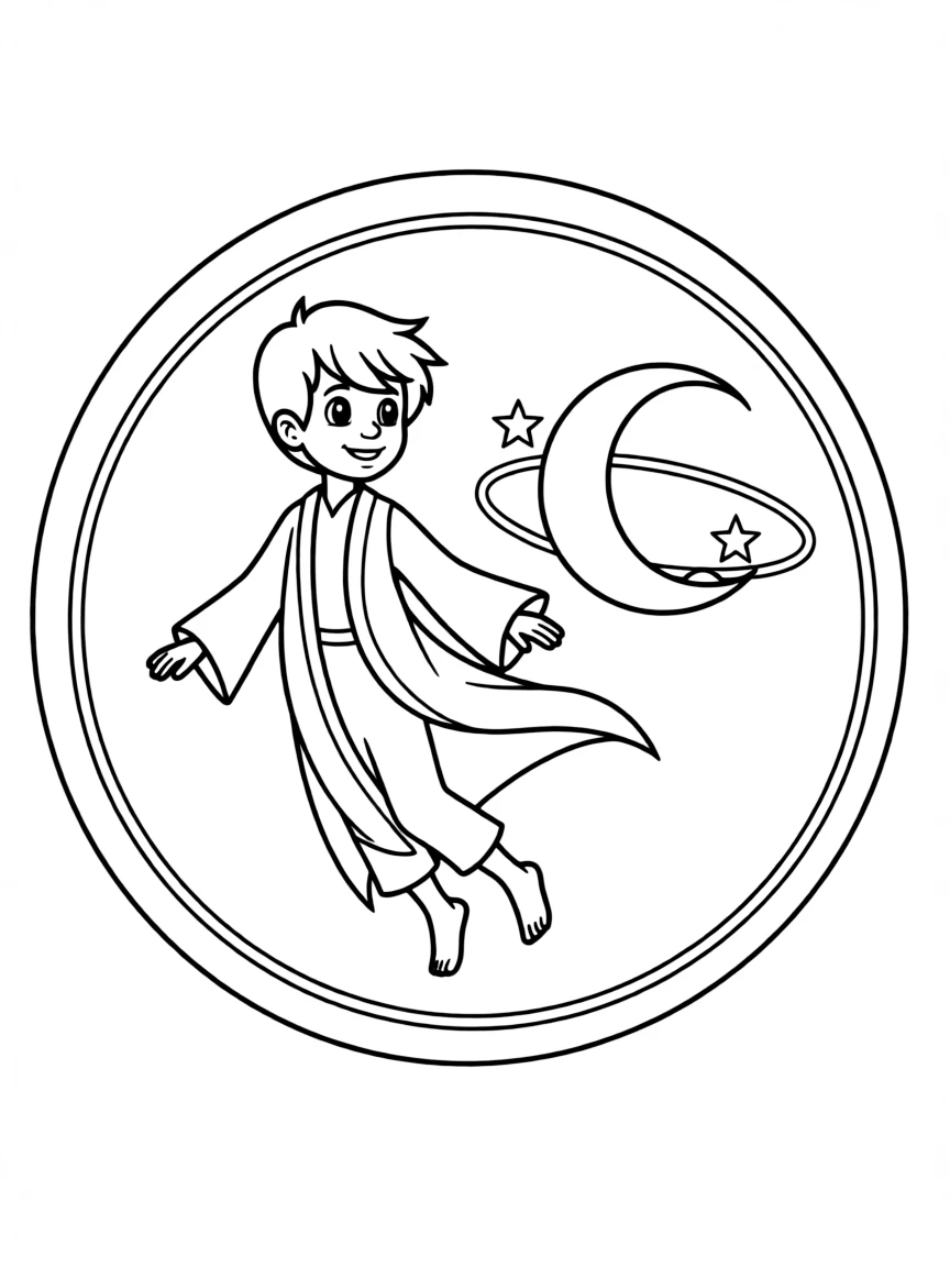 Moonwind floating in the zone, with his sign.