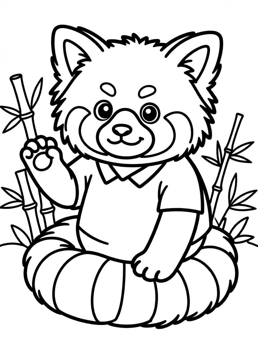 Turning Red, with Meilin Lee as a giant red panda, looking fluffy.