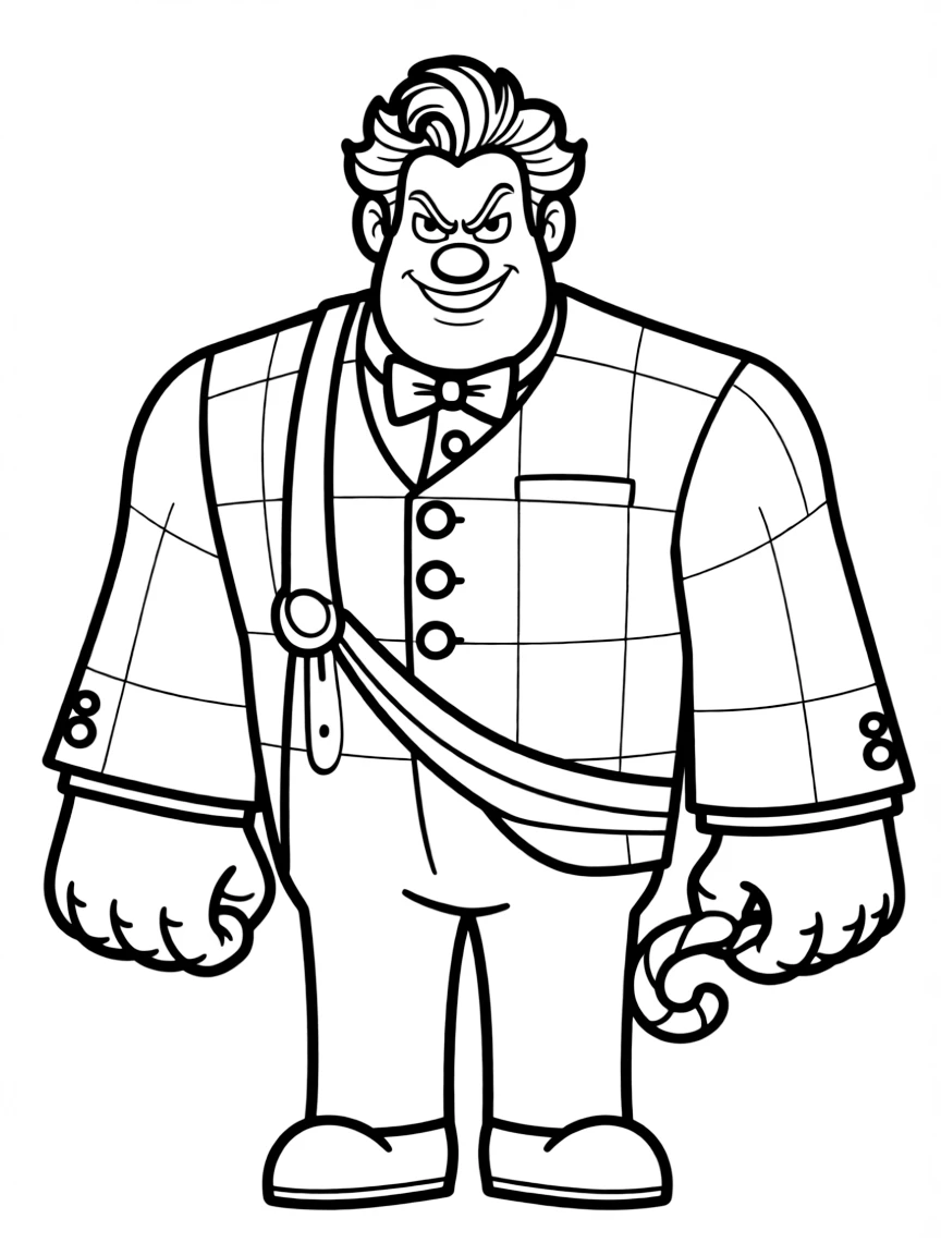 King Candy/Turbo looking sneaky and villainous.
