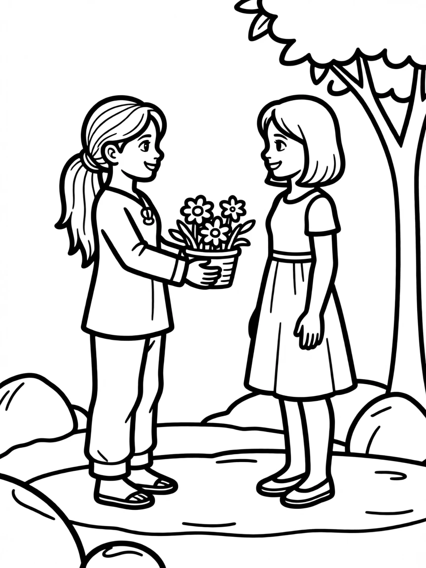 Raya offering a peace offering to Namaari.