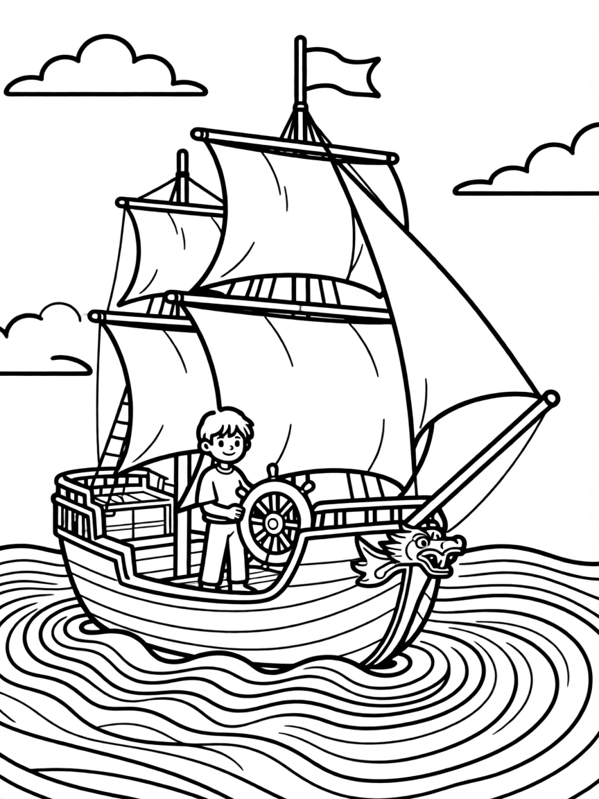 Moonwind sailing his ship through the zone.