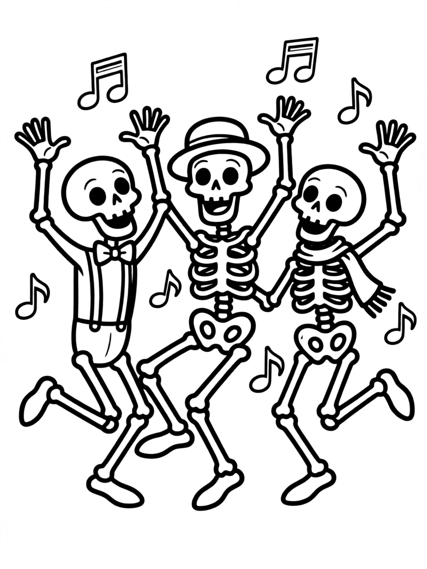 Silly Symphonies, with dancing skeletons.