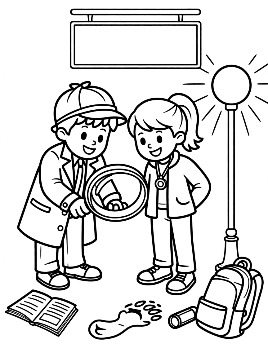 Basil and Dawson solving a mystery together.