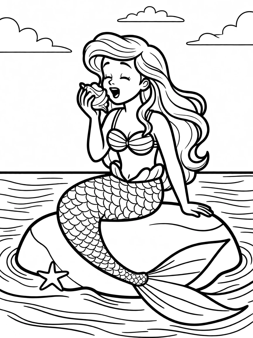 Ariel singing "Part of Your World" to herself.