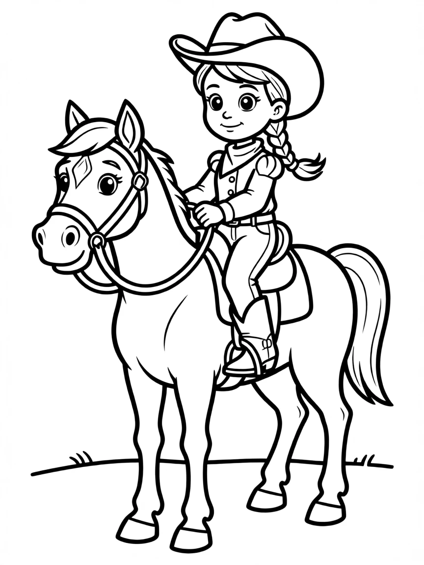 Jessie riding Bullseye, looking determined.