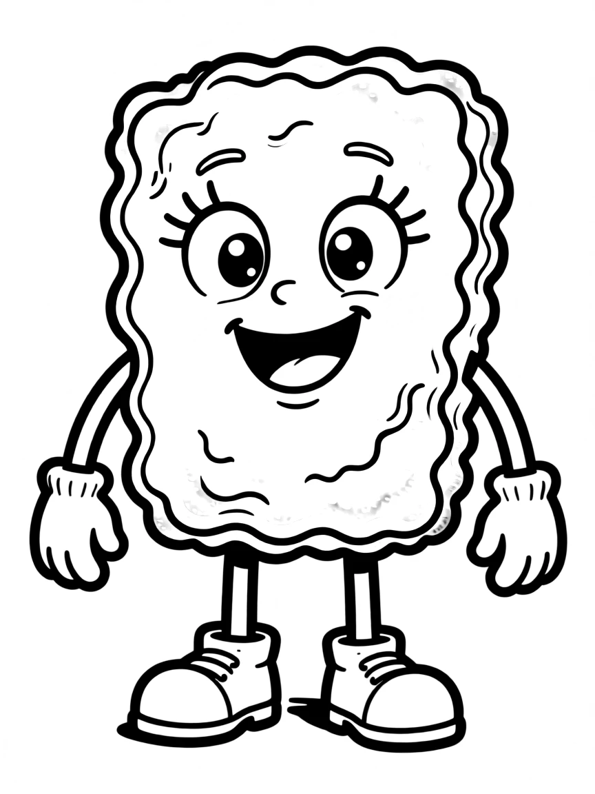 A silly hash brown with a crispy texture.