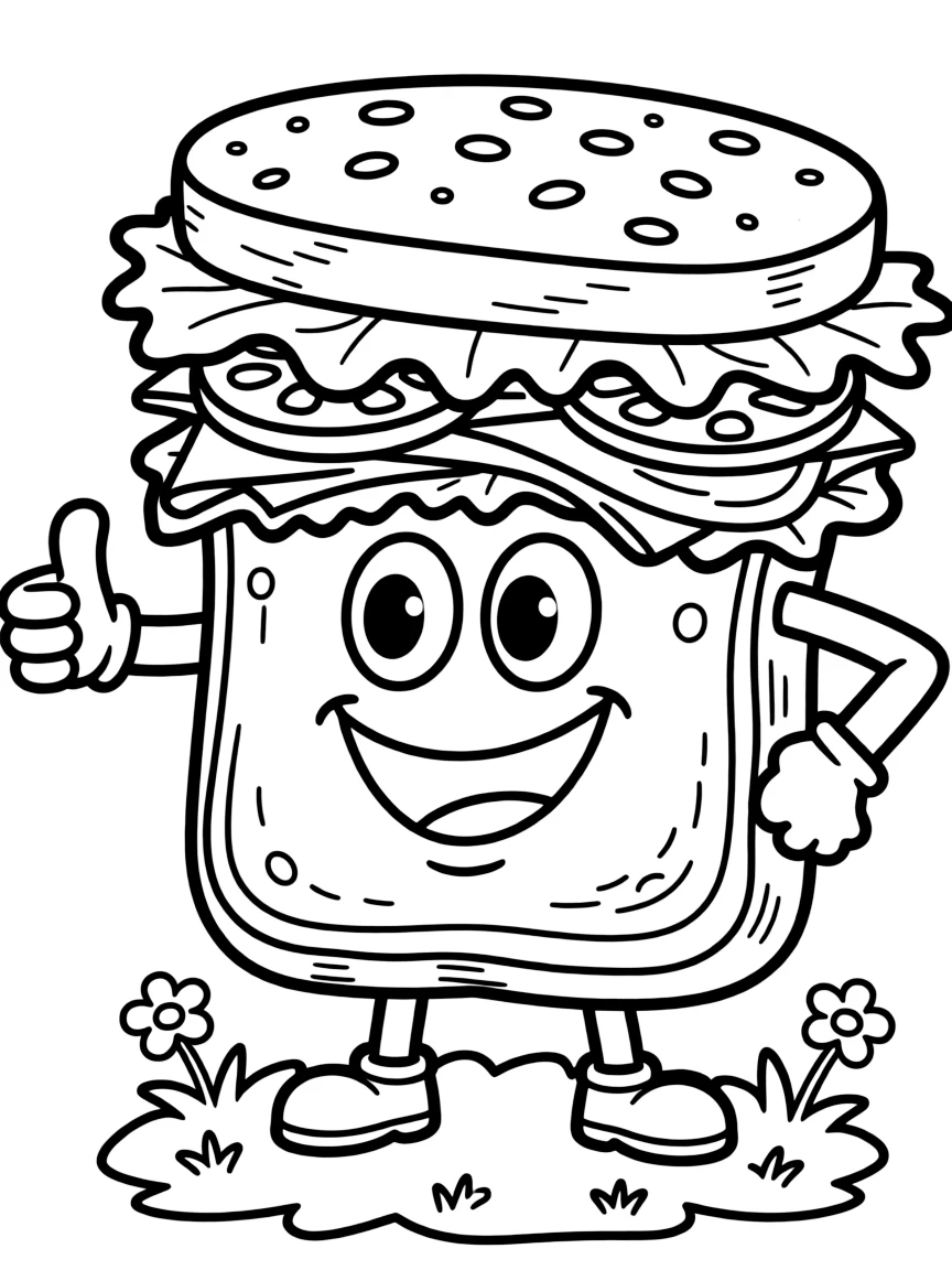 A proud sandwich with fillings.