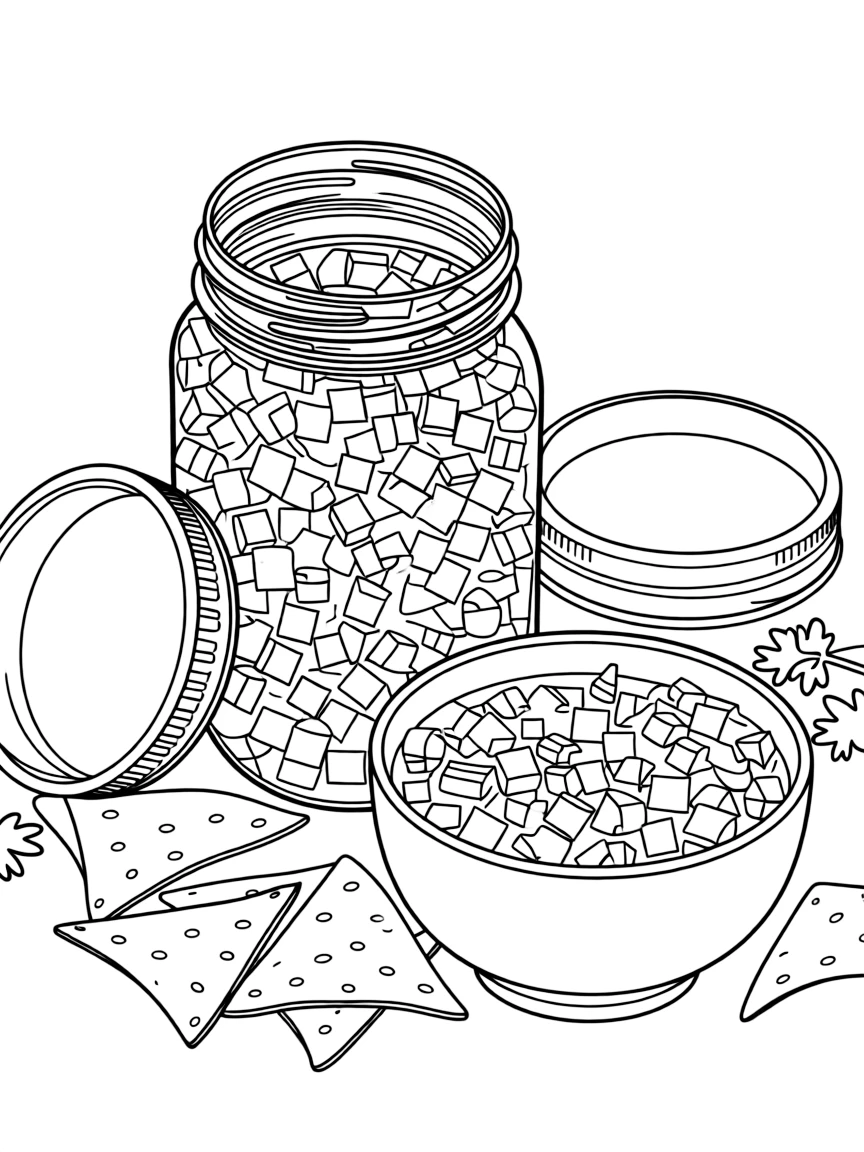 A proud salsa with a chunky texture.