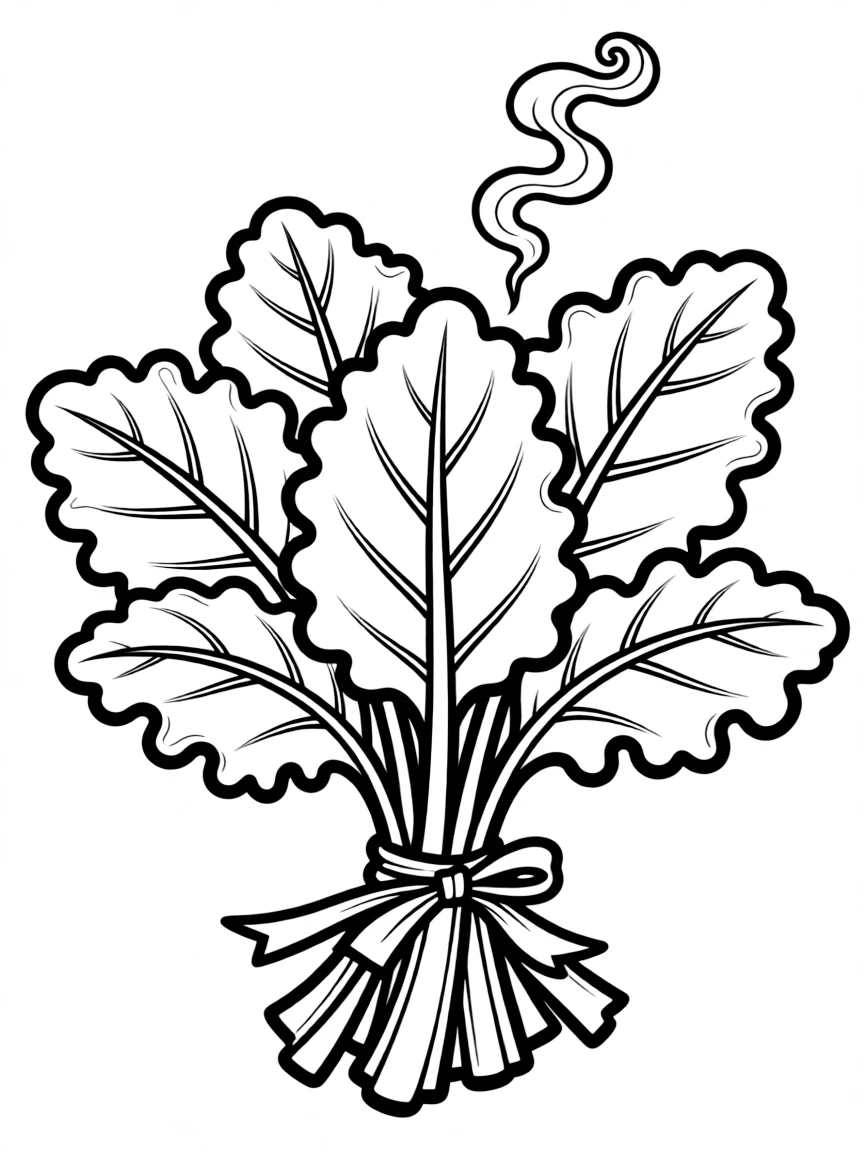 A proud collard greens with a smoky taste.
