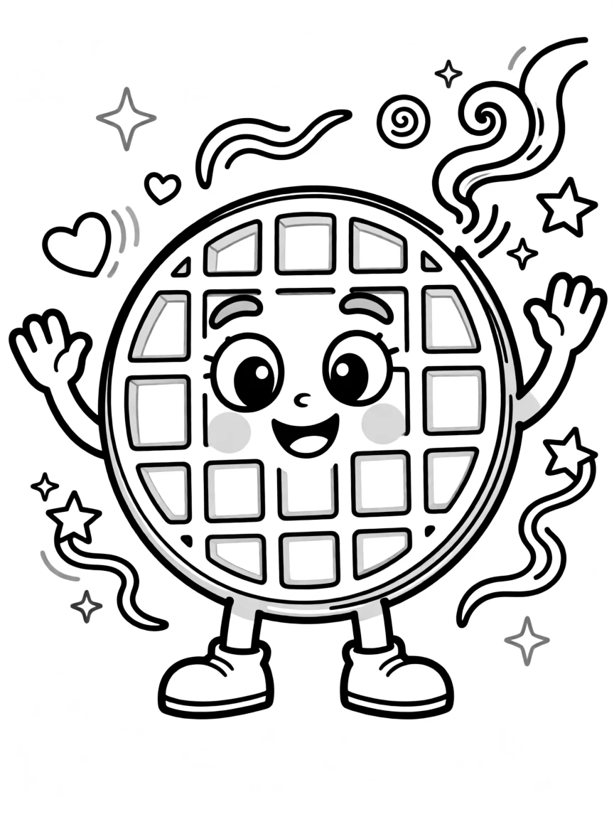A friendly gaufre with a sweet smell.