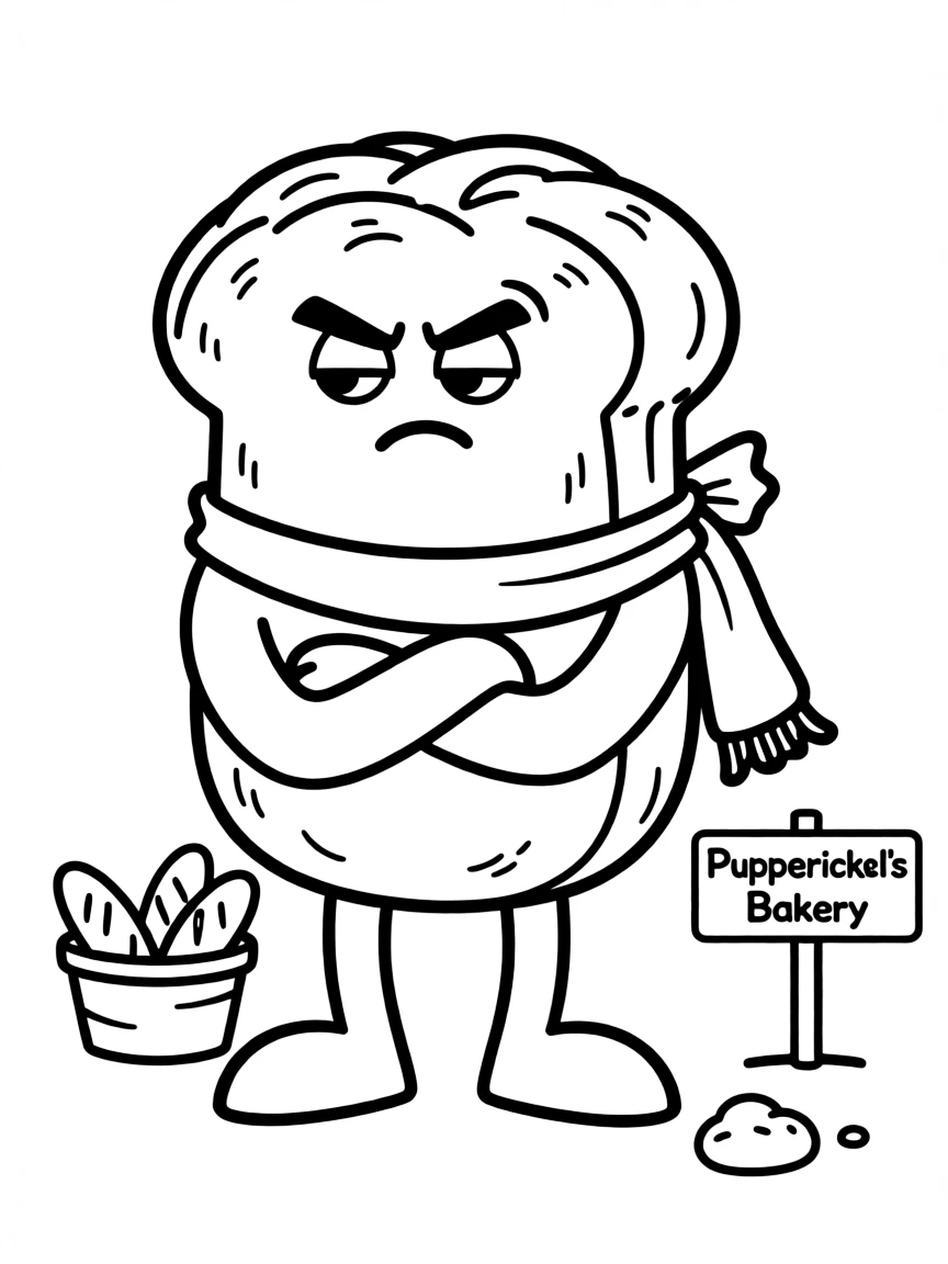 A grumpy Pumpernickel with a dark color.