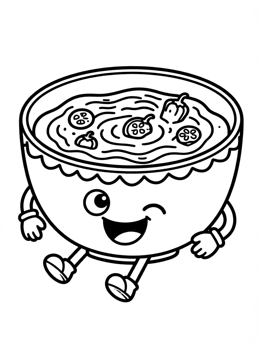 A wobbly gazpacho with a happy chill.