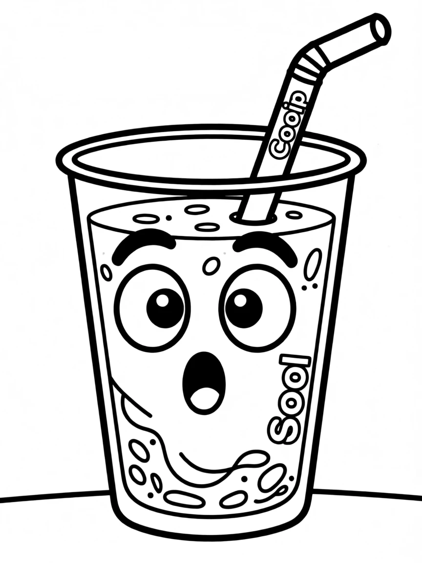 A surprised horchata with a cool sip.