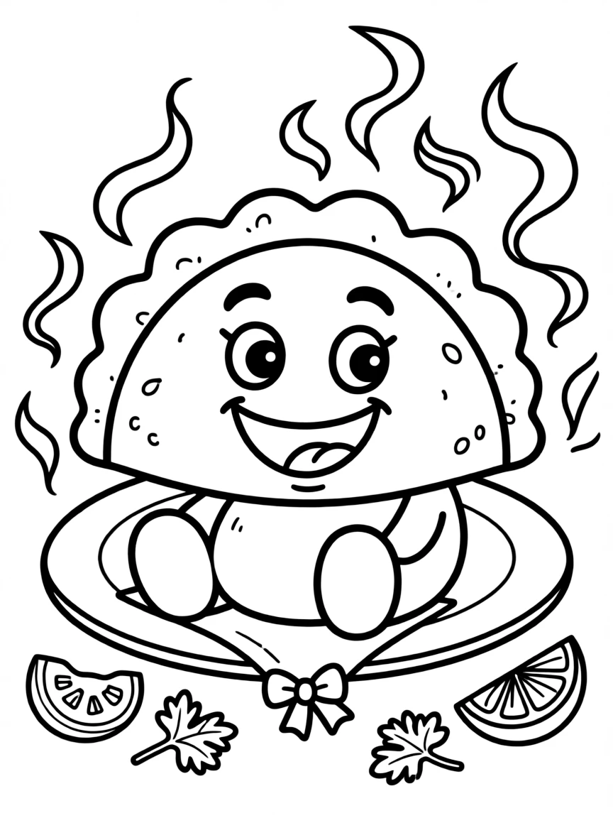 A smiling empanada with a savory smell.