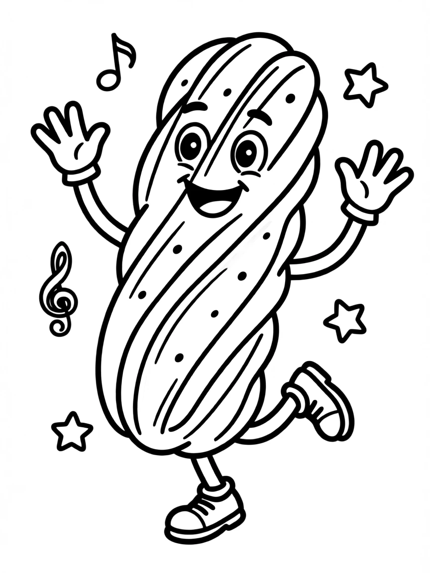 A bouncy churros with a happy dance.