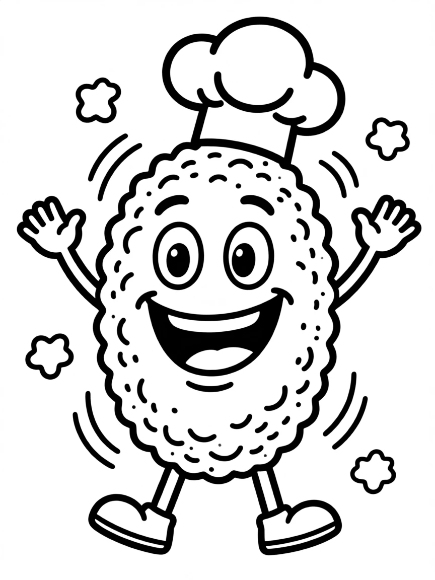A joyful croqueta with a crispy crunch.