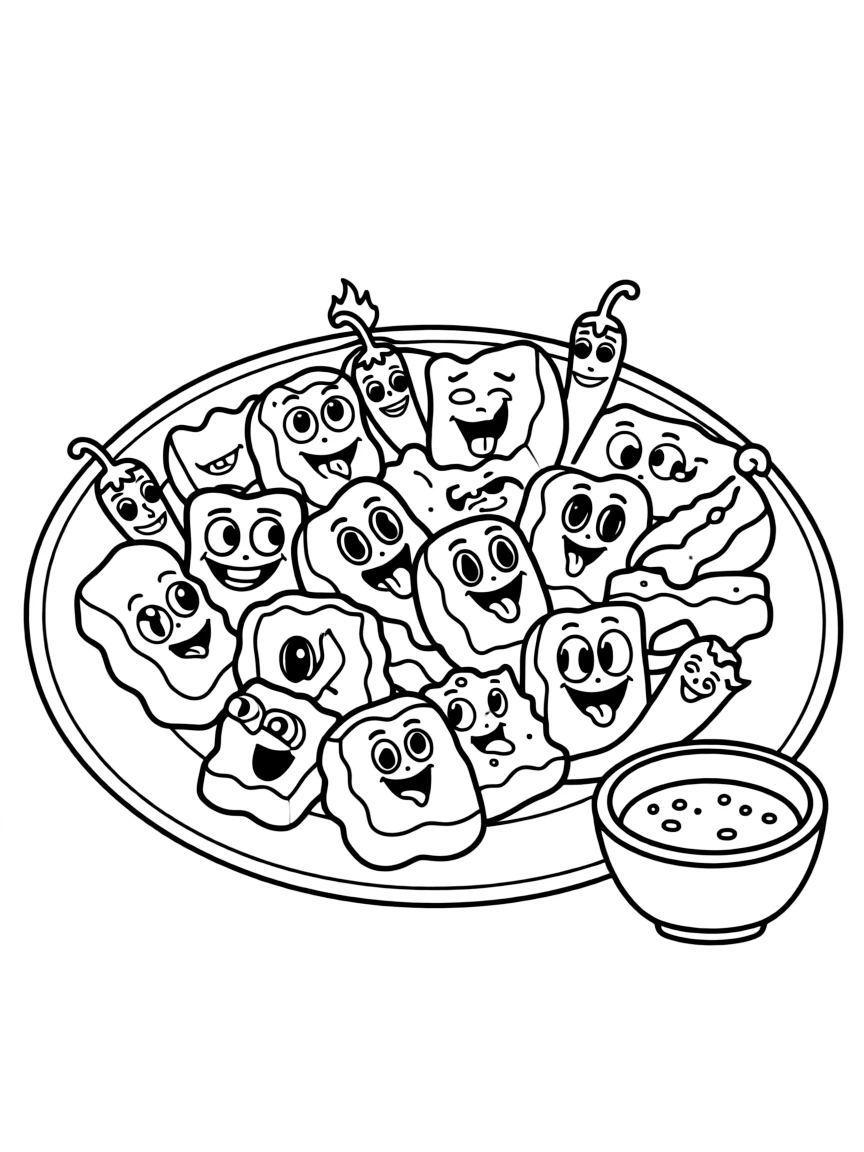 A silly patatas bravas with a spicy kick.