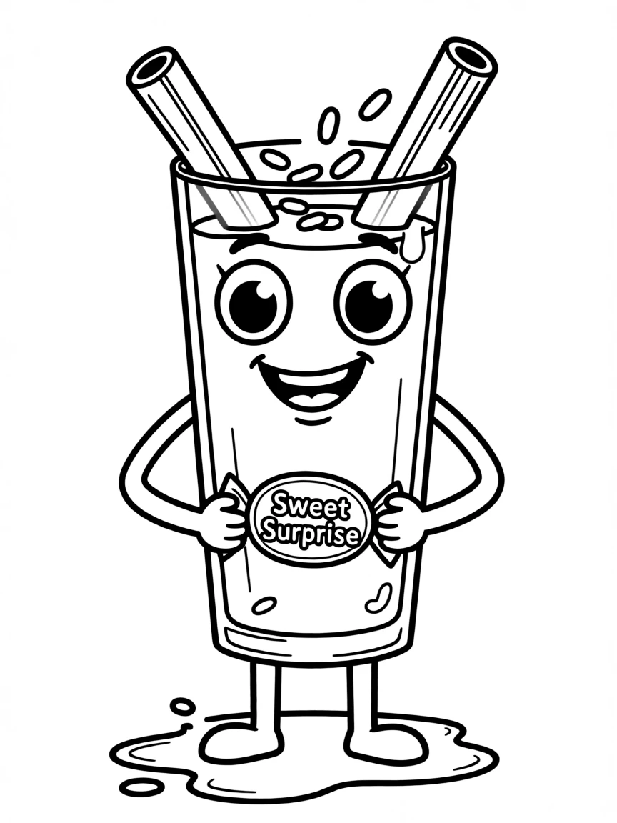 A mischievous horchata with a sweet surprise.