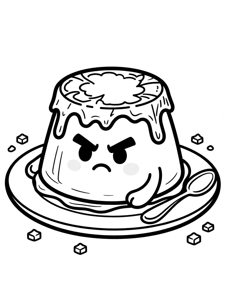 A grumpy crema catalana with a hard top.