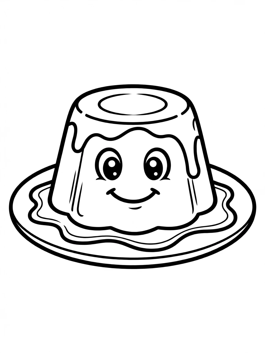 A friendly flan with a smooth taste.