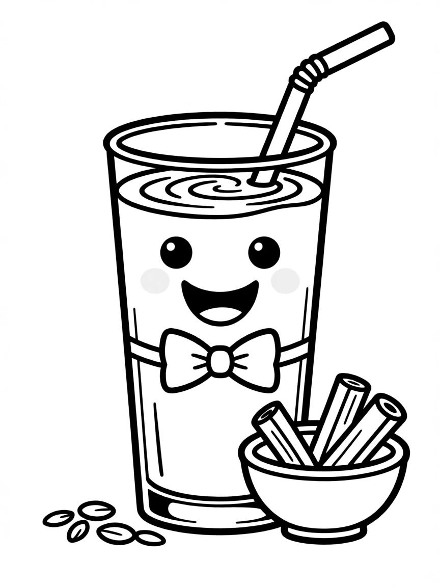 A happy horchata with a milky sweetness.