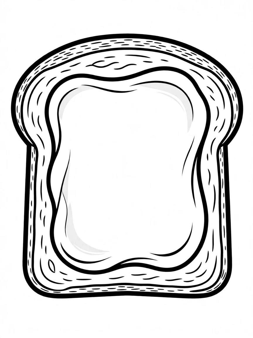 A yummy toast with butter.